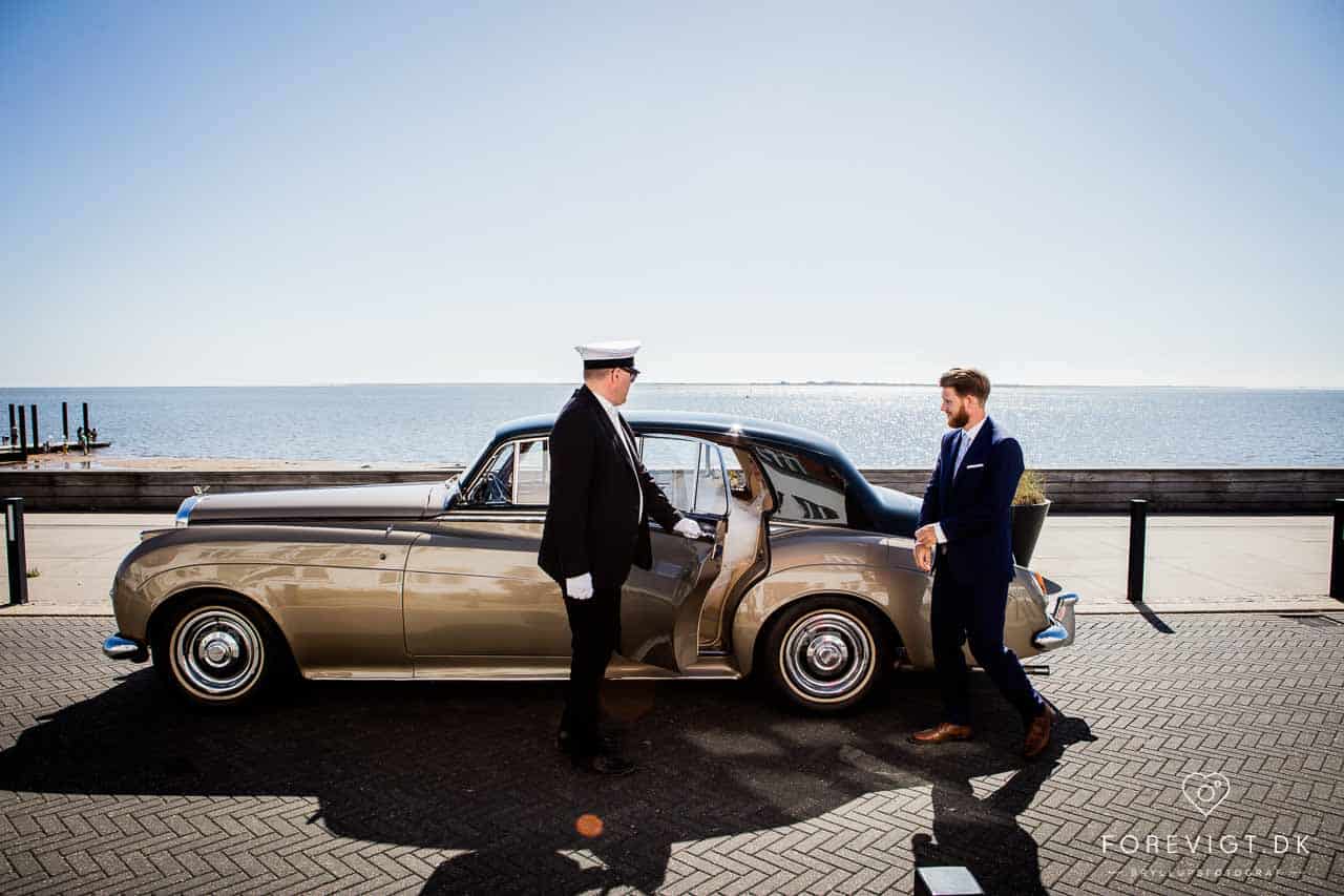bryllup på Hjerting Strand