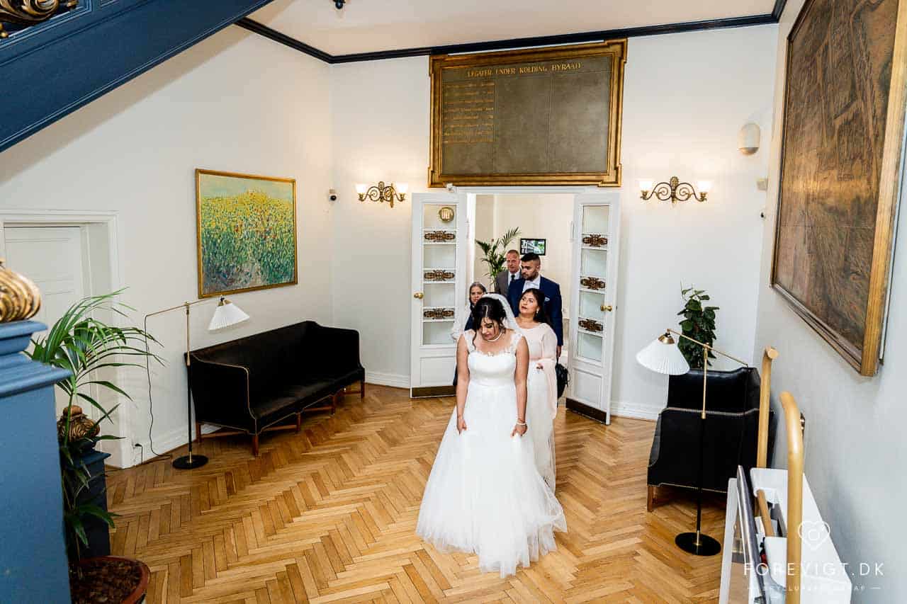 Kolding Rådhus bryllup - Fotograf Kolding