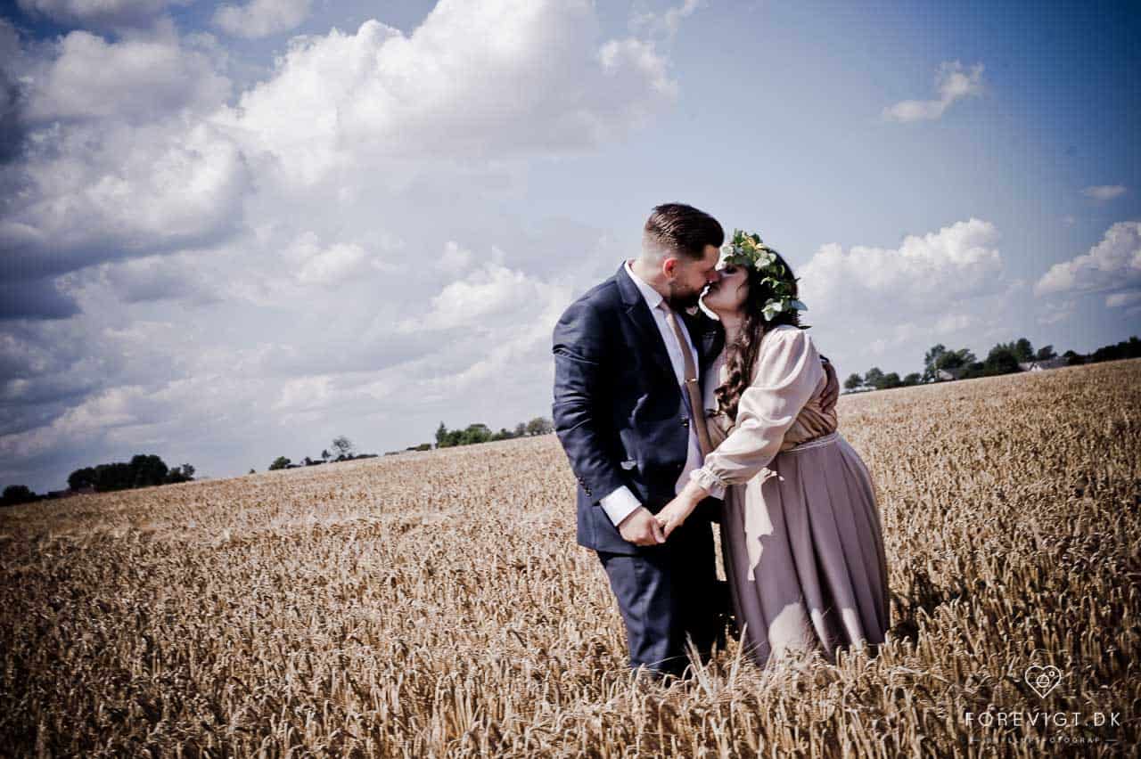 bryllupsfotografi ved Stevns Klint