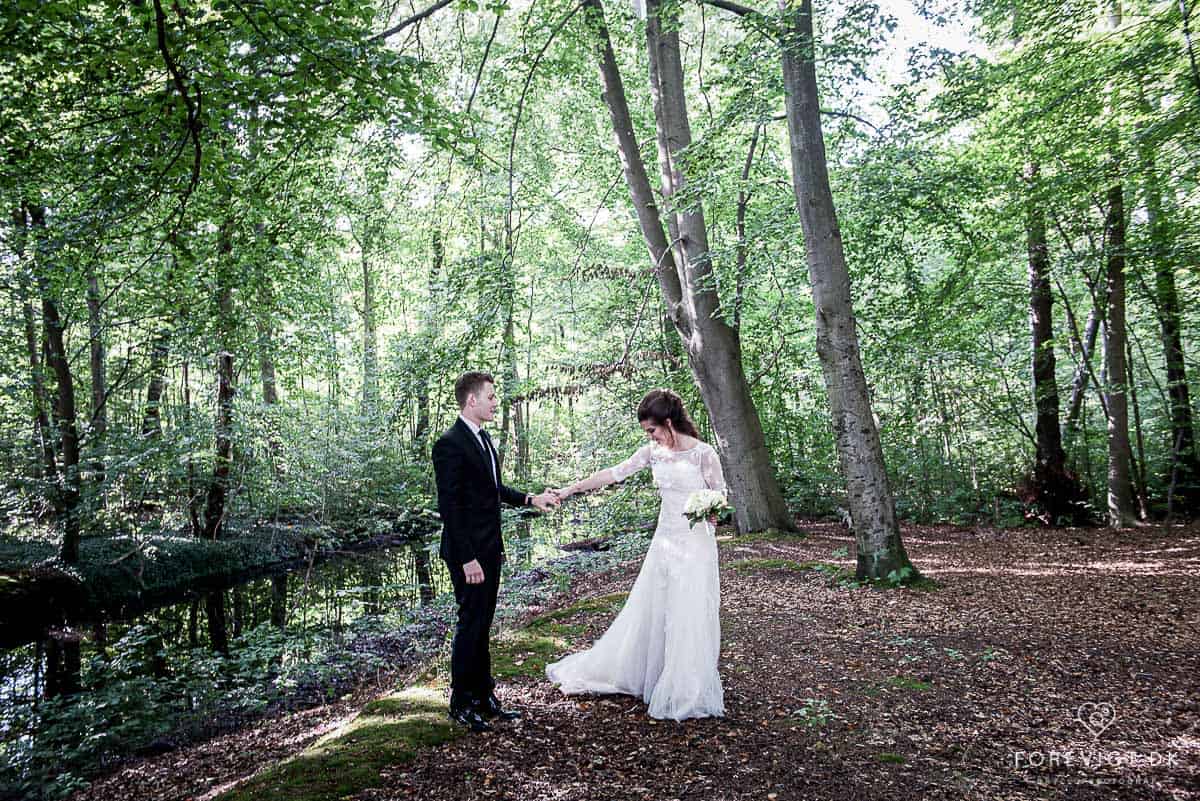 Bagsværd sø bryllupsfotografering