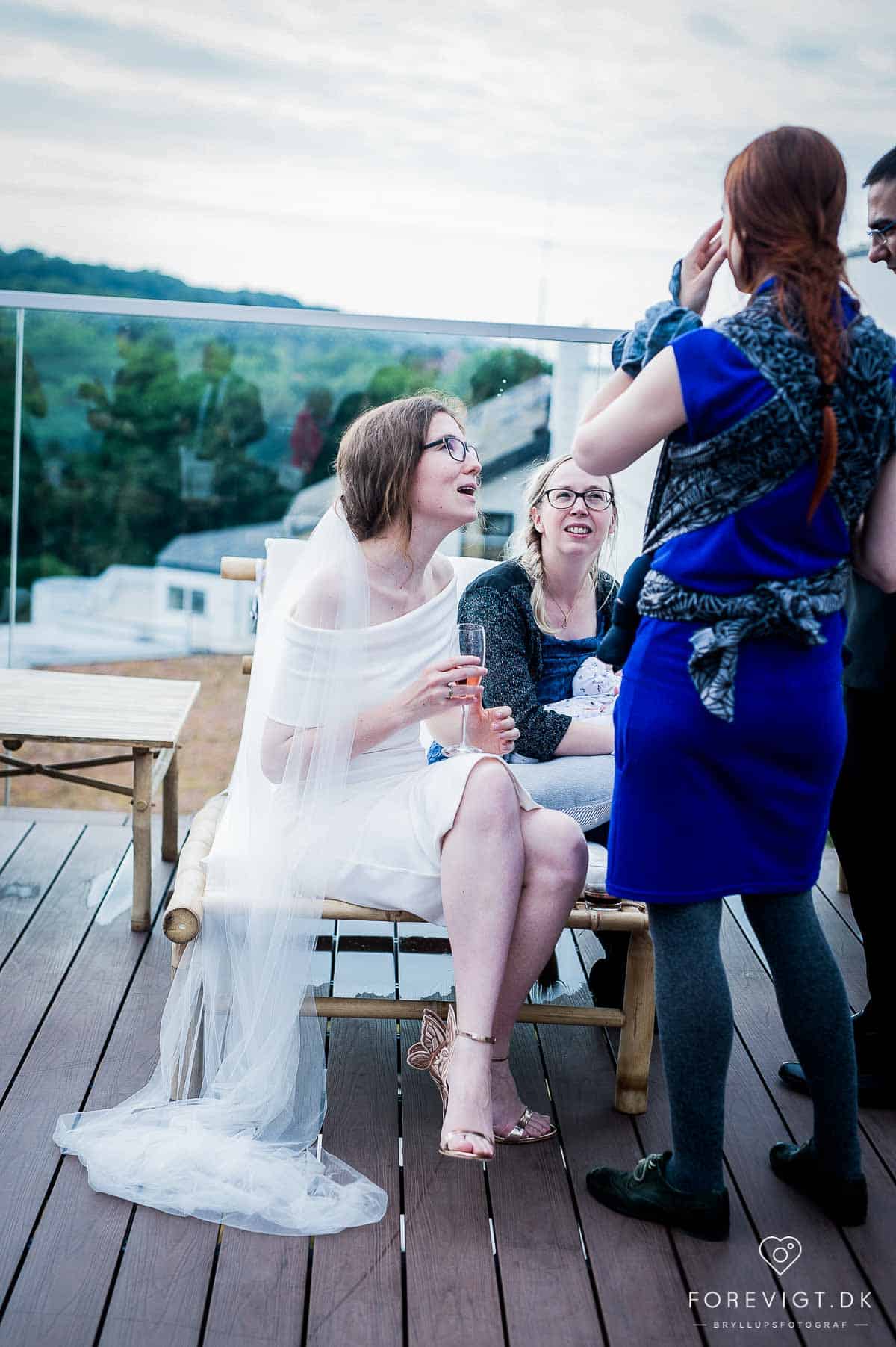 Bryllupsportrætter og reception