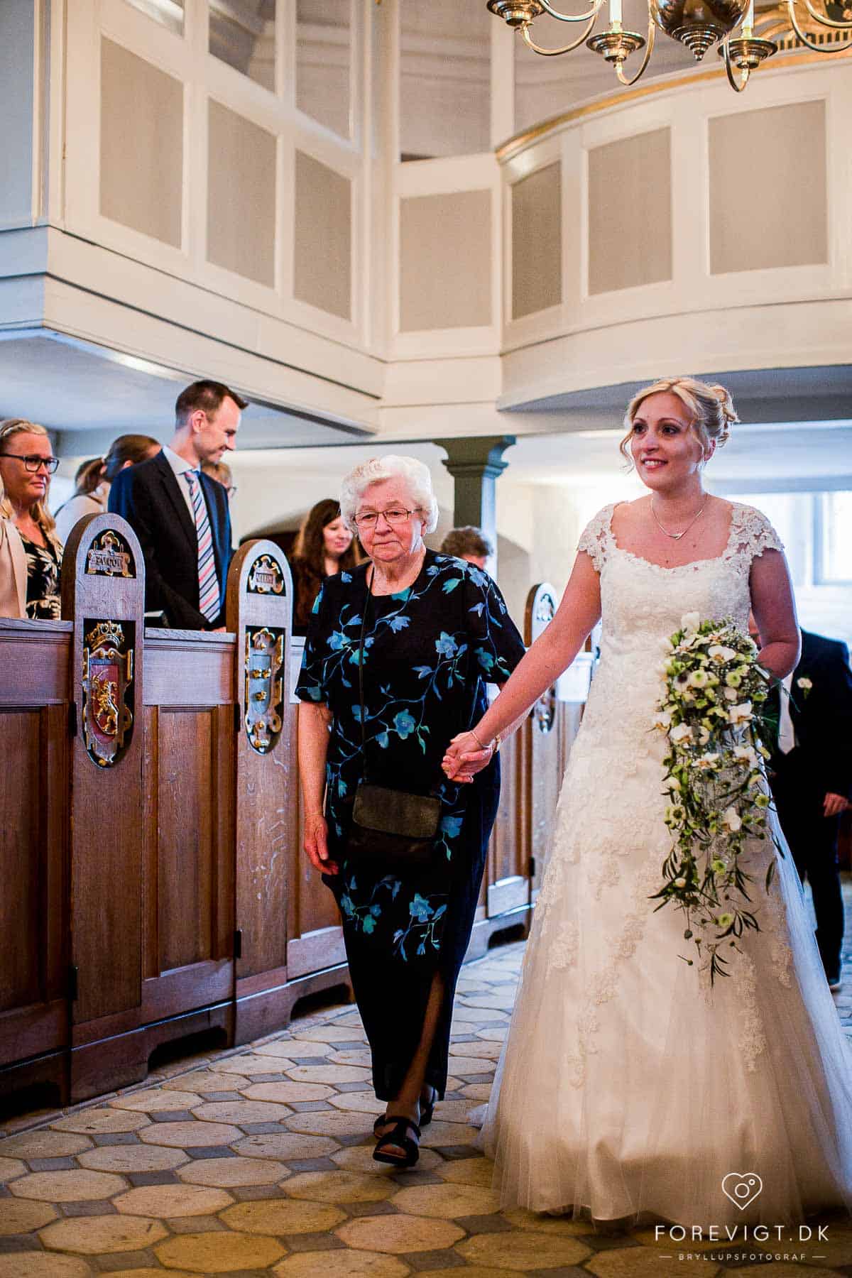 Skanderborg Slotskirke bryllupsfoto