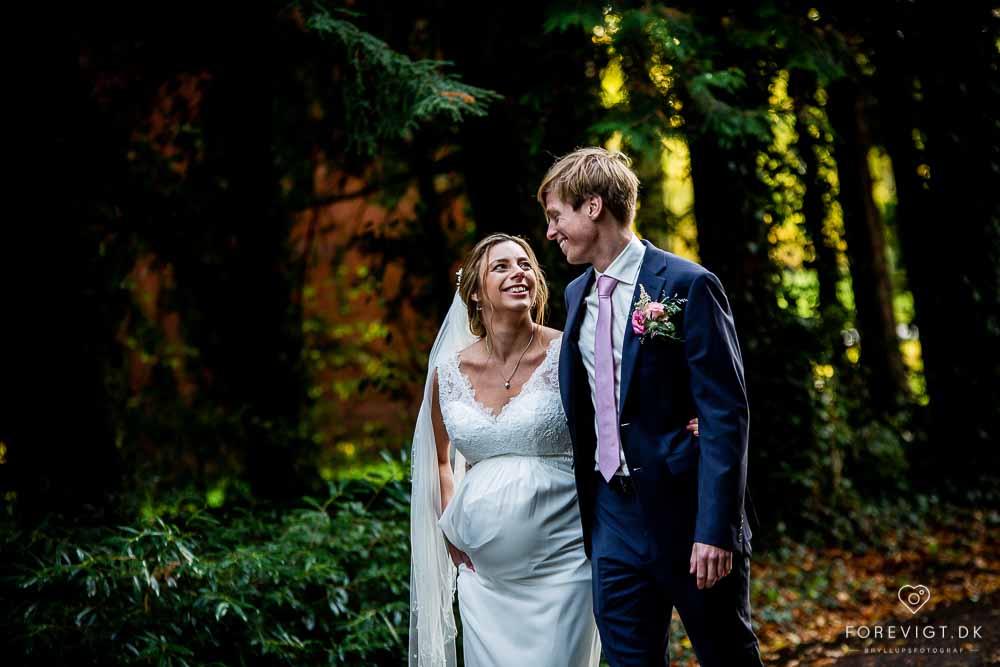 Billeder af udendørs bryllup